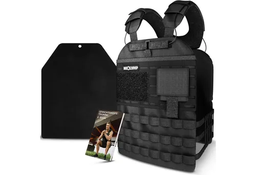 NEOLYMP Gewichtsweste Unisex - Ideal für Calisthenics & Home Gym - Gewichtswesten für effektives Training mit 2x 1,25 kg Zusatzgewicht. Atmungsaktiv, verstellbar und rutschfest – perfekt für Kraft, Ausdauer und Beweglichkeit!