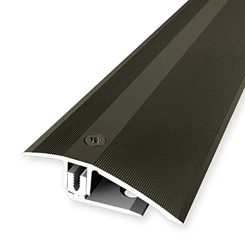 PROVISTON | Ausgleichsprofil flexibel | Parkettprofil | Breite: 51 mm | Höhenausgleich: 7-23 mm | Länge: 900 mm | Aluminiumprofil | Bronze | 1 Stück