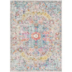 Livabliss Vintage-Teppich LOU, Blaugrau, 200x275 cm in blau von LIVABLISS