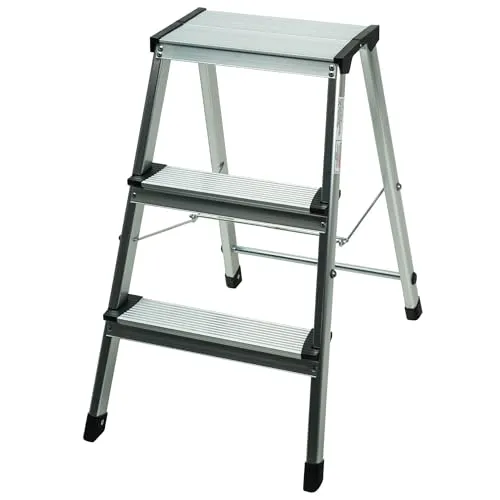 Zusammenklappbarer Aluminium-Tritt mit 3 Stufen WERKA PRO
