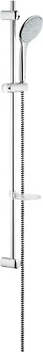 Grohe Euphoria 110 Brause-Set, 900 mm, mit Seifenschale - Brausegarnituren mit GROHE DreamSpray® für perfektes Strahlbild und GROHE EasyReach® Ablage für zusätzlichen Komfort. Verchromte Oberfläche und höhenverstellbarer Brausehalter.