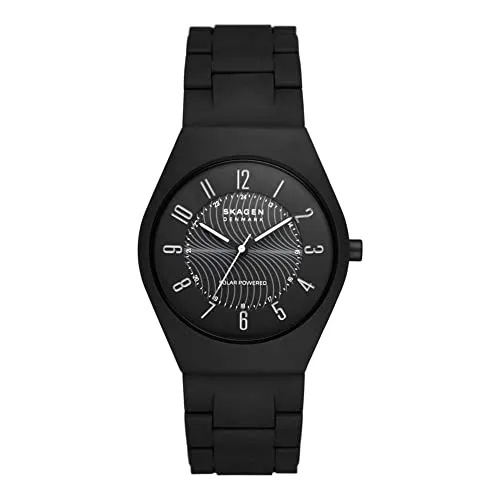 Skagen Women's Analog-Digital Automatic Uhr S7232427 - Elegante Armbanduhr für Damen (Ø 37 mm) mit analog-digitaler Anzeige und umweltfreundlichem Design aus Ocean-Kunststoff.