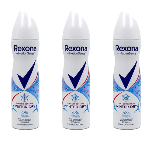 Rexona MotionSense™ Winter Dry Deo Spray , 3x150ml EAN8710847925016