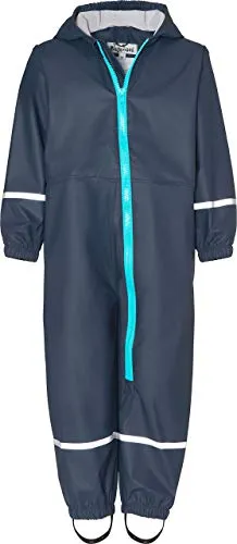 Playshoes Matschanzug Regenbekleidung Unisex Kinder, Marine, 80 - Regenjacke für Baby-Jungen, wind- und wasserdicht mit 5000mm Wassersäule. Langer Reißverschluss und reflektierende Details für mehr Sicherheit.