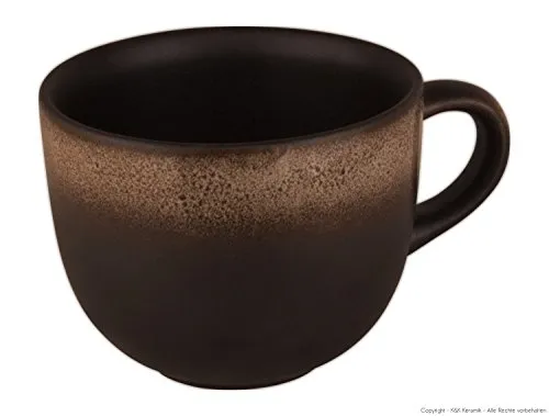 Kaffee- und Teetassen Braun von Bunzlauer Keramik