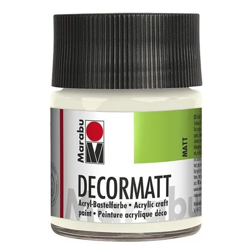  Decormatt Acryl matt - Nr. 070 weiß Marabu 140105070, 50ml 89,00€/L