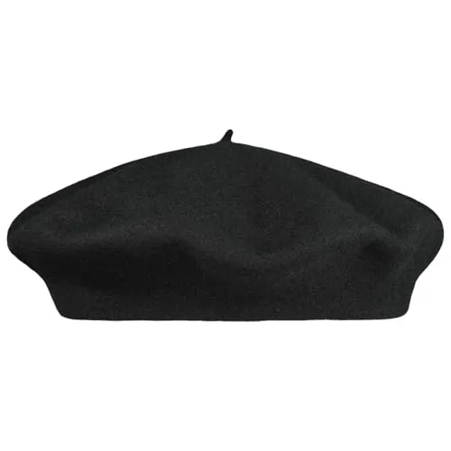 Lipodo Baskenmütze Uni einfarbig 59 cm für Damen und Herren