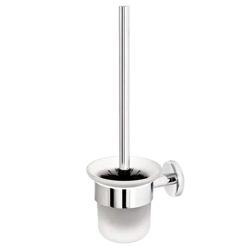 bremermann Bad-Serie Lucente WC-Garnitur aus Edelstahl - WC-Bürsten & Halter aus hochwertigem, rostfreiem Edelstahl mit hochglänzender Oberfläche. Elegantes Design und inklusive Ersatzbürstenkopf für optimale Hygiene und einfache Montage.