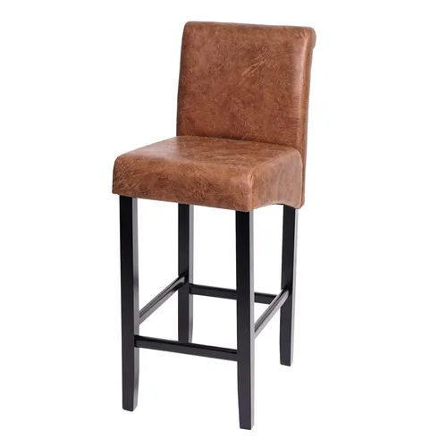 Stylischer MCW Barhocker C33 im Retro-Look in braun von MCW