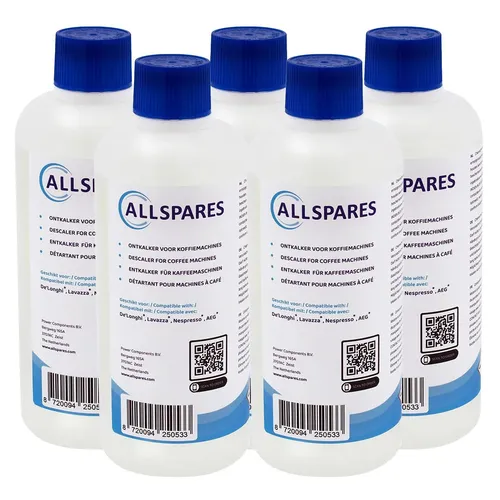 Flüssiger Entkalker Alternativ Für Delonghi DLSC500 EcoDecalk  (5 x 500ml)