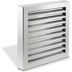 Zehnder Außenwandgitter ComfoEdge DN160 - Abzüge, Gitter & Belüftungen - Hochwertiges Edelstahl-Gitter für effiziente Luftzirkulation bis zu 450 m³/h.