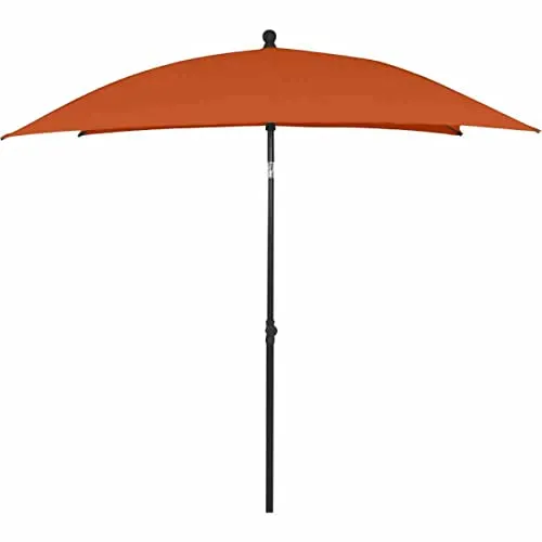 Siena Garden City L32206 Mittelstockschirm - Sonnenschirm Ø 180 cm mit robustem Stahlgestell und hochwertigem Polyesterbezug, bietet perfekten UV-Schutz (UPF 50+) und ist ideal für Garten und Terrasse.