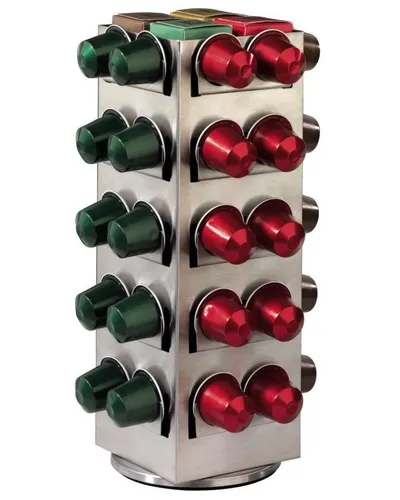Xavax Kapsel-Halter Dreh-Ständer Spender für 80x Nespresso Kaffee-Kapseln Caps