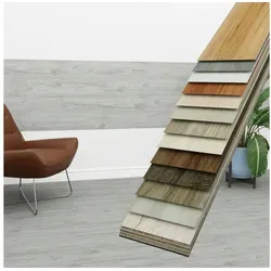 Hexim Vinylboden, Vinyldielen 0,97m2 selbstklebend PVC Wandverkleidung Bodenbelag Holzoptik 91x15cm Paneele für Wand & Boden Holzdielen grau (7 Dielen Frosted Oak - 3402-9)