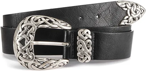 LASCANA Hüftgürtel im Western Look - Lederimitatgürtel mit modischer Schnalle im Western Look, ideal für lässige Outfits und Jeans, Breite 4 cm.