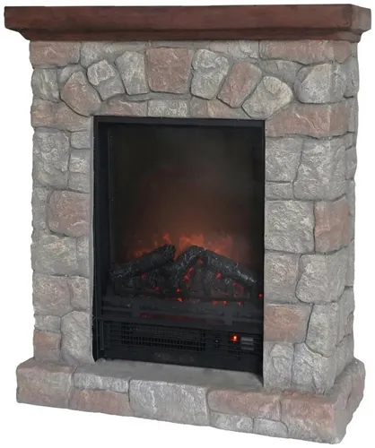 abc HOME Elektrokamin 25667 - Eleganter Elektrokamin mit dimmbarem Flammeneffekt und Fernbedienung, ideal für gemütliche Abende und effiziente Wärmeabgabe.
