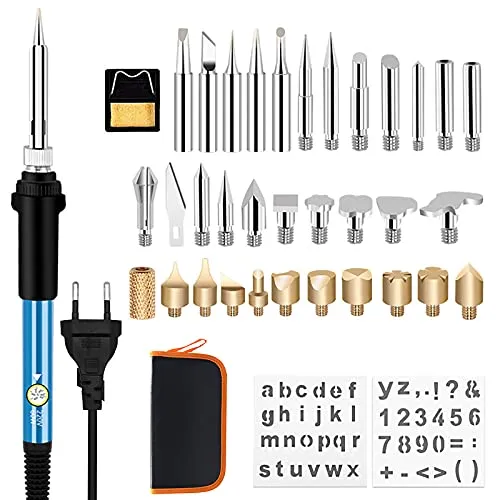 Brandmalerei-Set für Holz, 37 Stück, 60 W