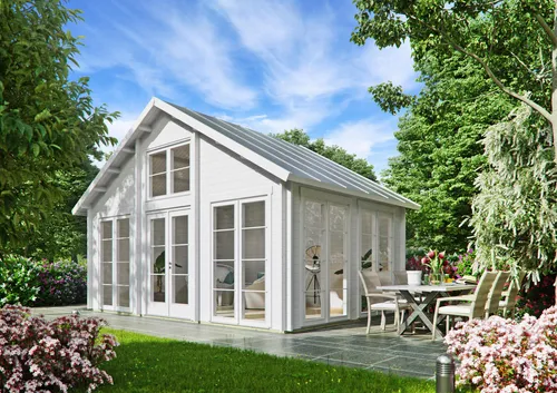 Fjordholz Gartenhaus Modell Bern 44 – Stabil und Vielseitig