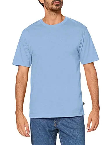Trigema Herren T-Shirt 636202 - Blau (Horizont 042), X-Small - T-Shirts für Herren, klassischer Schnitt aus 100 % supergekämmter Baumwolle für höchsten Tragekomfort und Langlebigkeit.