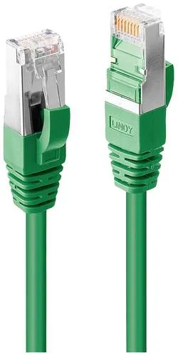LINDY 47675 RJ45 Netzwerkkabel, Patchkabel CAT 6a S/FTP 0.30m Grün 1St.