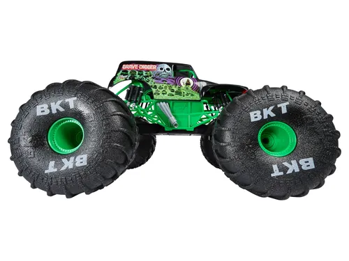 Monster Jam Mega Grave Digger, 60cm Ferngesteuerter Monster Truck - App- & ferngesteuerte Lastwagen: Der über 60cm große Mega Grave Digger im Maßstab 1:6 überwindet jedes Hindernis mit Leichtigkeit und bietet Action für Jungen und Mädchen.