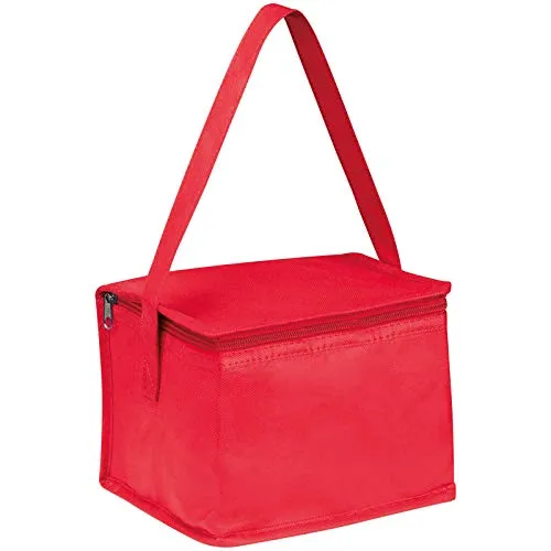 ohne Markenname Kühltasche für 6 Dosen à 0,33l / Rot