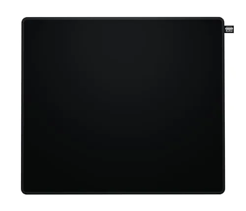 CHERRY XTRFY GP6, Gaming-Mauspad aus Stoff (460 x 400 x 4 mm), Für mehr Präzision, Ultra-Glatte Oberfläche, Extra-Weiche Gummiunterseite, rutschfest, Schwarz