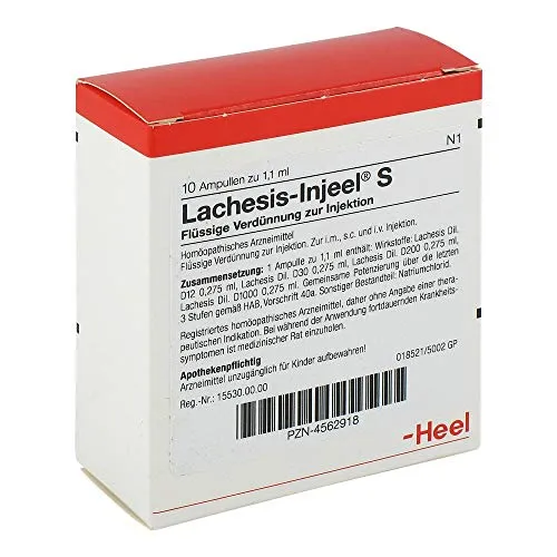 LACHESIS INJEEL S Ampullen 1,1 ml