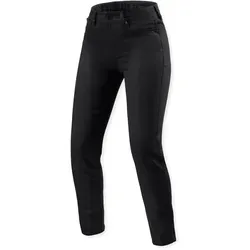 Revit Marzia Skinny Damen Motorrad Jeans, schwarz, Größe 30 34 - Stylische Motorrad Jeans für Damen mit 5 praktischen Taschen und Gürtelschlaufen. Ideal für den urbanen Look und den Schutz beim Fahren.