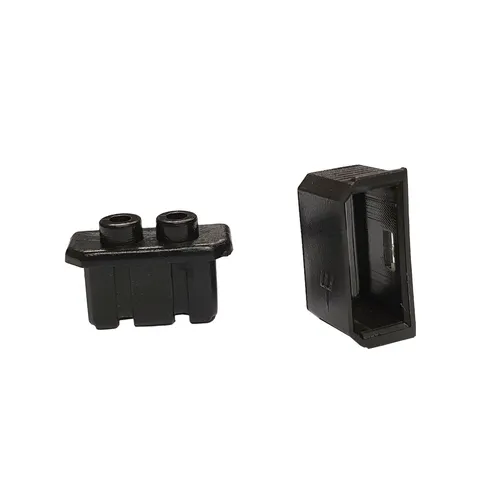 Nabendynamo Stecker für Shimano oder Novatec zweiteilig mit Polkennung schwarz