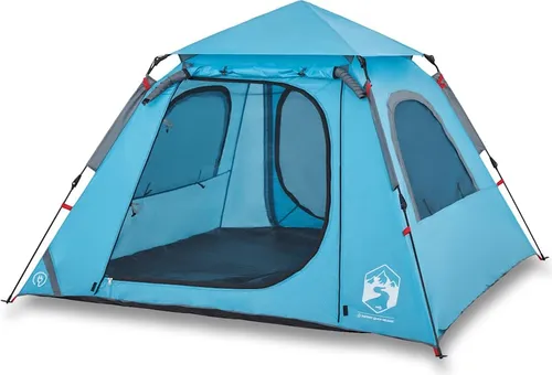 vidaXL Kuppel-Campingzelt 4 Personen Blau von vidaXL