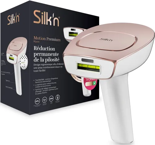 Silk'n Motion Premium Haarentfernungsgerät rosegold - IPL-Gerät mit ca. 600.000 Lichtblitzen, 3 Sicherheitssensoren und innovativer Touch & Glide-Technologie für eine sanfte Haarentfernung.