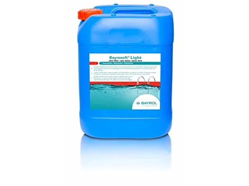 BayroSoft flüssiges Multifunktionsmittel auf Basis von Aktivsauerstoff - Chlorersatz für Pool und Spa, 2-in-1 Desinfektionsmittel mit Algizid für automatisierte Wasserpflege, gebrauchsfertig und ohne Chlor.