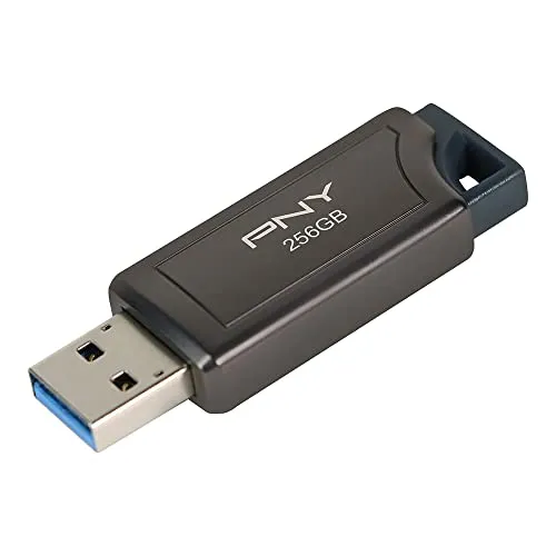 PNY PRO Elite V2 256 GB USB-Stick - USB-Stick mit 256 GB Kapazität und 600 MB/s Übertragungsgeschwindigkeit, ideal für schnelle Datenübertragungen und vielseitige Nutzung.