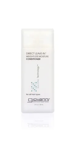 Giovanni Haarspülung Direct Leave-In Weightless Moisture Conditioner 60ml - Der Giovanni Direct Leave-In Weightless Moisture Conditioner 60ml bietet sofortige Feuchtigkeit für Ihr Haar, ohne zu beschweren. Ideal für eine bessere Kämmbarkeit und strahlenden Glanz, perfekt für den täglichen Gebrauch.