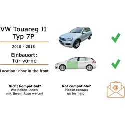 Kenwood S1766 Lautsprecher Einbaupaket für VW Touareg II Typ 7P