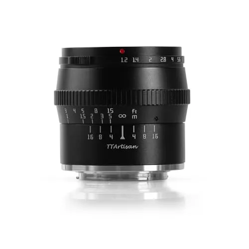 TT Artisan 50mm F1.2 APS-C Objektiv für Nikon Z Mount - Objektiv für APS-C Kameras, ideal für Porträt- und Landschaftsfotografie mit großer Blende von F1.2 für beeindruckendes Bokeh und hervorragende Schärfe.