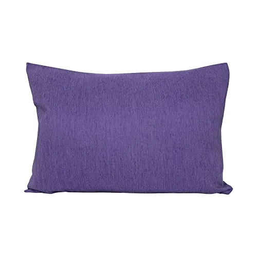 Kissenhülle Kissenbezug 40x60 cm Lila Violett, elegant meliert, Kissenbezüge dekorativ für Wohnzimmer, Kopfkissenbezug, Sofakissen Dekokissen mit Reißverschluss
