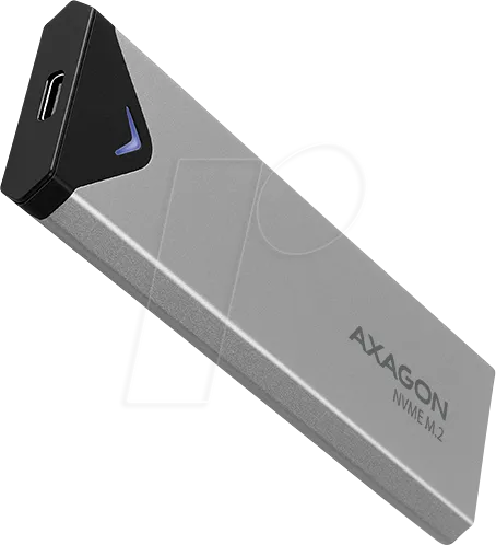 Axagon EEM2-UG2 - Externes M.2 SSD-Gehäuse mit USB 3.2 Gen 2, 10 Gbit/s Übertragungsgeschwindigkeit und robustem Alugehäuse für optimale Kühlung