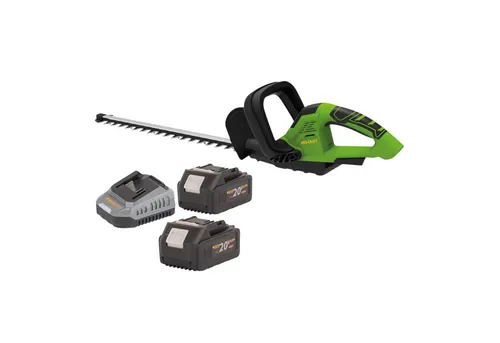 Procraft PZA24bb Akku Heckenschere 20 V – 510 mm mit 2 Akkus und Ladegerät