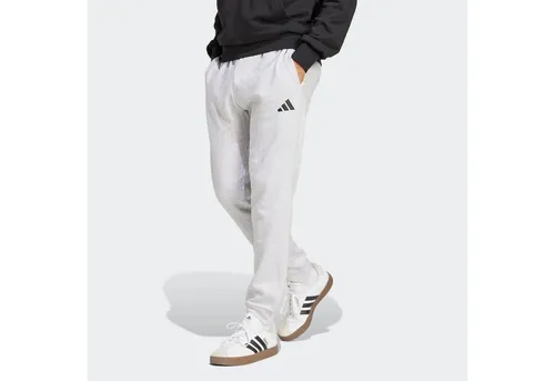adidas Herren Essentials FEELCOZY Fleece Pant, Light Grey Heather/Black, XL - Modische Hosen mit regulärer Passform, aus 70% recycelter Baumwolle, ideal für Komfort und lässigen Stil. Perfekt für entspannte Tage!