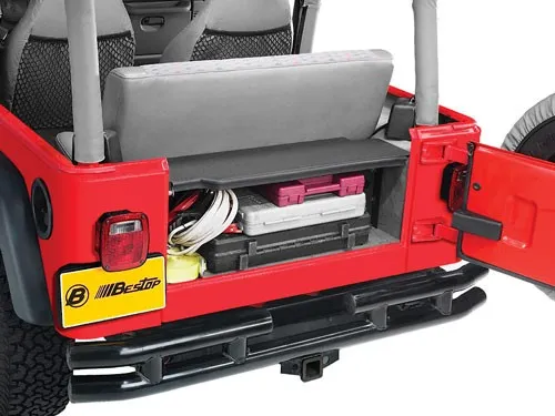 Produktbild Bestop Instatrunk (Kofferraumabdeckung) matt schwarz 4-teilig TJ 97-06