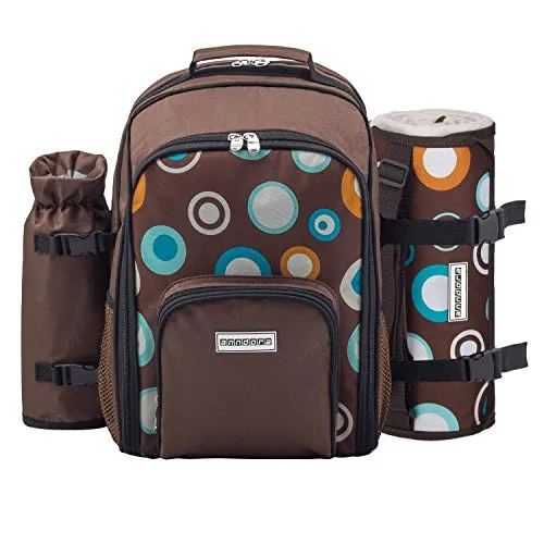anndora Picknickrucksack 2 Personen mit 15 TLG. Zubehör von anndora