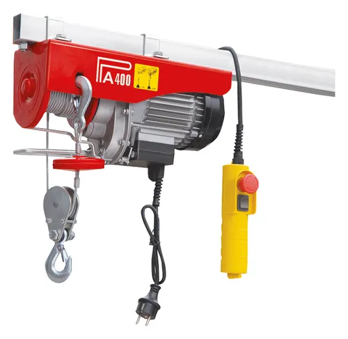 Elektro Seilzug 400 800 kg Seil 18 m - Hebezeuge, leistungsstarker Elektro Seilzug mit 800 kg Tragkraft und 18 m Seillänge für effizientes Heben und Senken von Lasten.