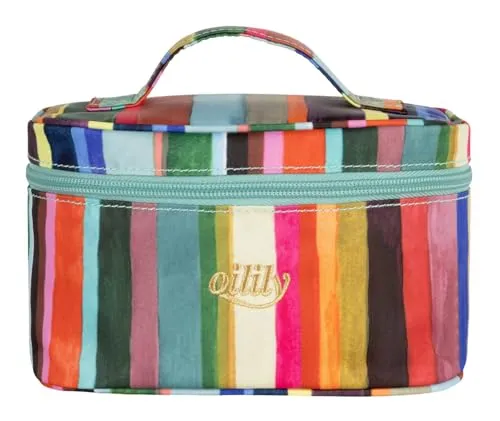 Oilily Cila Beauty Case Kosmetiktasche Pieternella stripe bunt - Praktische Kosmetiktasche in buntem Pieternella stripe Design, aus 100% Polyester. Ideal für die Aufbewahrung Ihrer Beautyprodukte, kompakt und stylisch für unterwegs.