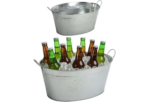 BURI Pflanzkübel Zinkwanne Getränkekühler