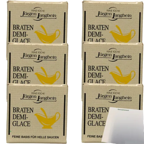 Jürgen Langbein Demi-Glace Paste feine Gourmet-Paste für helle Bratensauce 6x50g