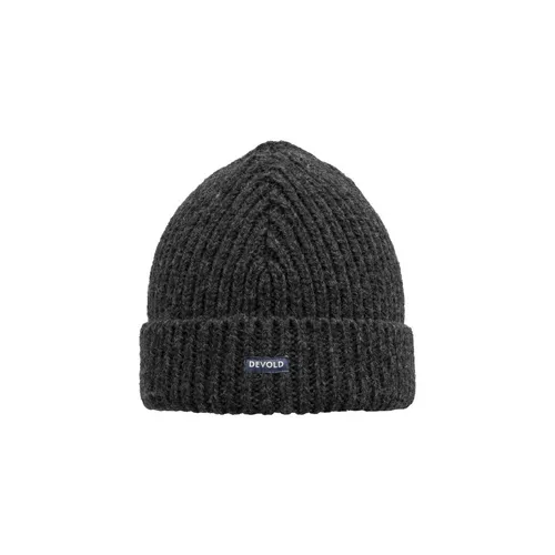 Devold of Norway Nansen Wool Beanie anthracite (940A) - Warme Wintermütze aus 100% Wolle, ideal für Alltag und Skifahren, bietet hervorragende Wärmeisolierung und Atmungsaktivität.