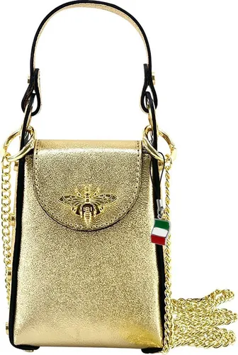 Florence Umhängetasche Biene Damen – Elegante Lederhandtasche in Gold - Stylische Umhängetasche von Florence aus hochwertigem Leder, ideal für den Alltag. Kompakt und praktisch mit Schnappverschluss, perfekt für Damen, die Wert auf Qualität und Design legen.