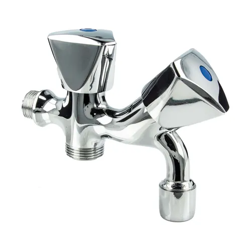 tecuro Kombi-Auslaufventil 1/2 Zoll mit GA - Bad- & Duscharmaturen, ideal für Waschmaschinen und Gartenschläuche, mit hochwertiger Mischdüse und separatem Geräteanschluss für optimale Flexibilität.